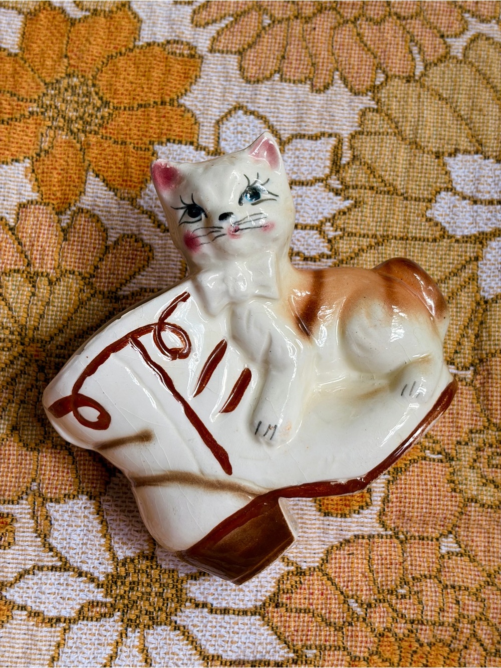 🐱💕✨ Vintage 50s Anthropomorphic Cat in Shoe Planter ✨💕🐱 - Picture 9 of 13